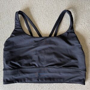 Black Lululemon Energy Sports Bra